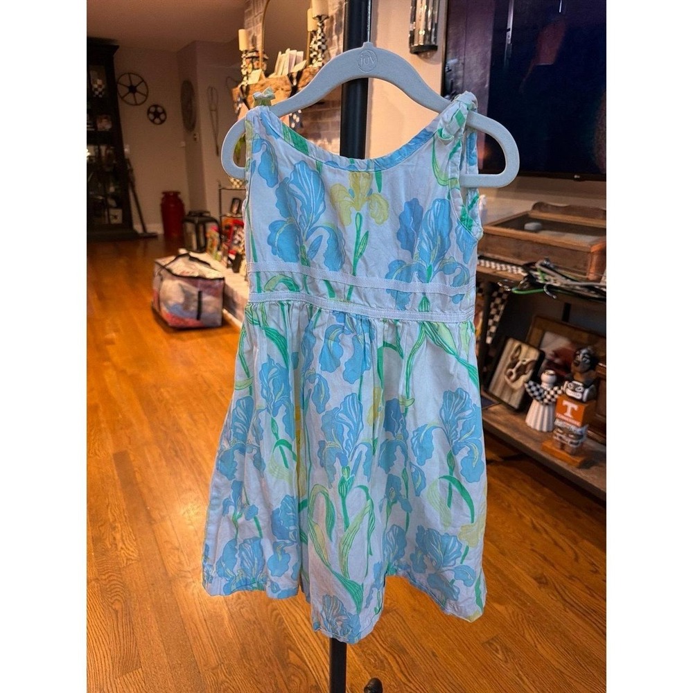 Lilly Pulitzer "Bloomin Irises" floral dress girls 5